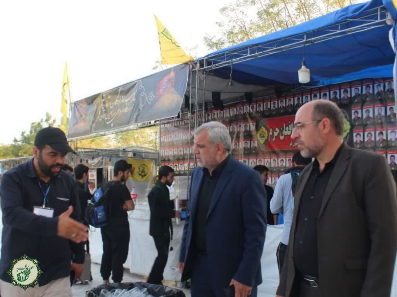 بازدیدمدیرکل بحران استانداری قم ازقرارگاه اربعین حسینی